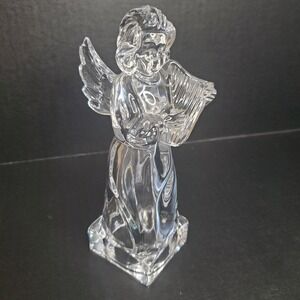 Mikasa Glass Angel Harp Full Lead Crystal Germany Herald Collection 8.5" Heavy